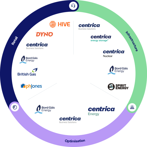 Business strategy wheel diagram